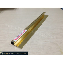 Aluminium Radius Tile Trim in Anodised Imitation Titanium Gold Color